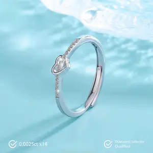 Xienna Heart Moissanite Ring S925 - Round Cut - Lore Jewelry