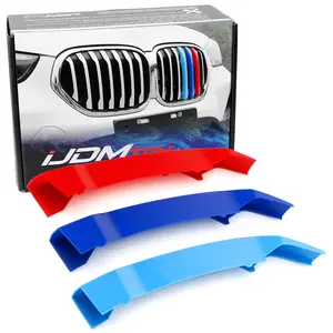 iJDMTOY Exact FitM-Color Grille Insert Decoration Trims For 2020-up BMW F48 X1 LCI Model w/ 7-Beam Kidney Grills