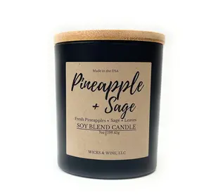 Pineapple + Sage 1 Wick Candle