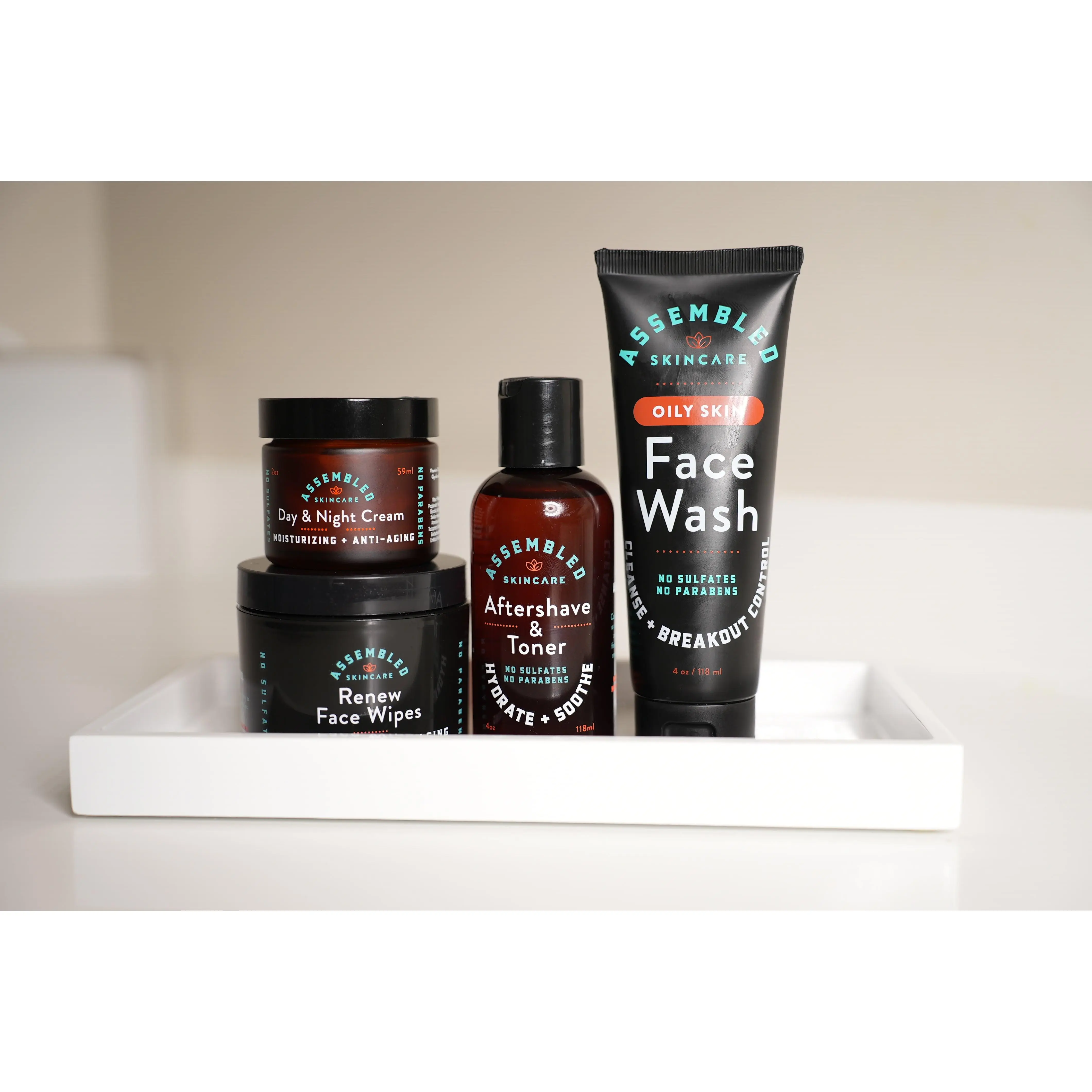 Assembled Skincare Complexion Protection kit. Reduce Breakouts and Blemishes. Clean, Paraben-Free Skincare
