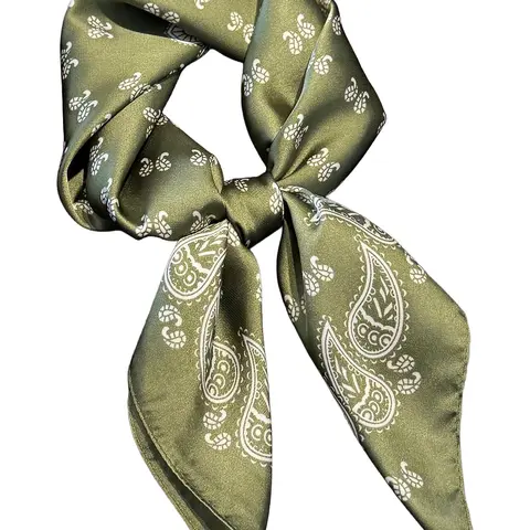 Women's Ditsy Floral Print Square Scarf, Boho Style Scarf, Casual Versatile Bandana for Women, Fashion Accessories for Daily Wear, Casual Soft Scarf, Casual Fashionable Scarf