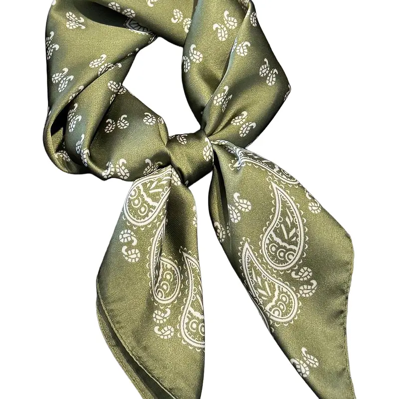 Women's Ditsy Floral Print Square Scarf, Boho Style Scarf, Casual Versatile Bandana for Women, Fashion Accessories for Daily Wear, Casual Soft Scarf, Casual Fashionable Scarf