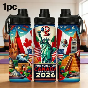 1pc 20oz Stainless Steel Insulated Cup with Handle, Dual-Layer Vacuum Insulation, Wide Mouth, Leak-Proof Lid, Ideal for Travel, Car, Hiking