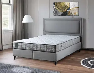 Ottomanson Twin 8" Medium Firm Hybrid Mattress - Made in USA - Designed for Young Adults - Durable Support & Comfort - CertiPUR-US Foam - Fiberglass-Free - Bed in a Box