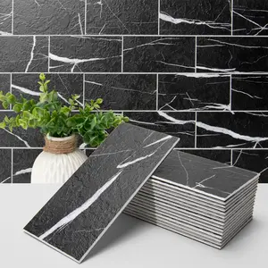 【New】Art3d 3''×6'' Peel & Stick Marble Subway Tiles – 102PCS Stick-On Wall Tile for Kitchen & Bathroom Backsplash, Fireplace Upgrade