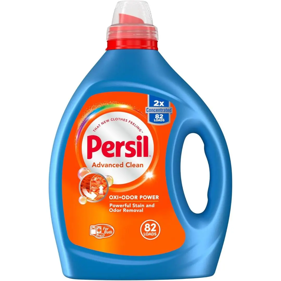 Advanced Clean Oxi+Odor Power, Liquid Laundry Detergent, High Efficiency (HE), Deep Stain Removal, 2X Concentrated, 82.5 fl oz, 82 Loads