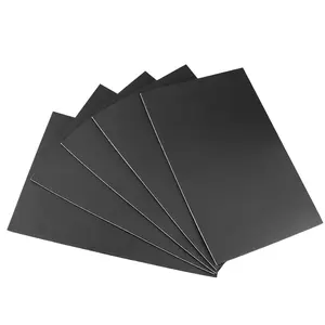 Sheets Self Adhesive Closed Cell Neoprene Rubber Sheets Insulation Anti Vibration  Rubber Pads with Adhesive, Black (12" x 8" x 1/8", 5)