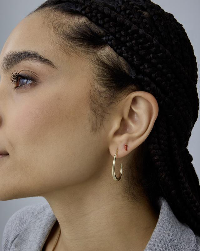 PAVOI 14K Gold Plated Sterling Silver Posts Enamel Flatback Stud Earrings for Women - Colored Chili Pepper Strawberry Cherry Peach Yin and Yang Emoji Screwback Earrings - Dainty Helix Cartilage Piercing Jewelry