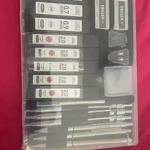 Four Candies 25PCS Art Mechanical Pencil Set with Case, 3PCS Metal Artist Lead Pencil 0.5, 0.7, 0.9 mm & 3PCS 2mm Holder (HB 2H 2B 4B Color) with 432PCS Graphite Lead Refills for Drawing Sketching Office School Supplies, Christmas gifts