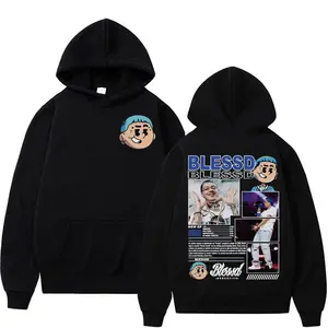Rapper BLESSD BENDECIDO Tour 2025 Concert Hoodies F@shion Hip Hop Punk Men Women C@su@l Fleece Hoodie Hoodie Streetwe@r