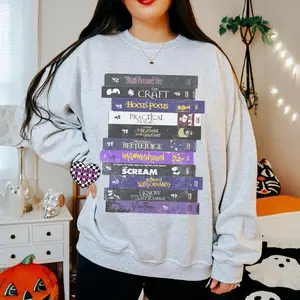 90’s VHS Classic Halloween Movies VHS Tapes Unisex Tee or Sweatshirt-Sublimation Printed