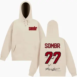 Sombr The Late Nights & Young Romance Tour 2025 Hoodie Men Women Long-sleeved Loose Casual AestheticSweatshirt Hip-hop Pullover GJP