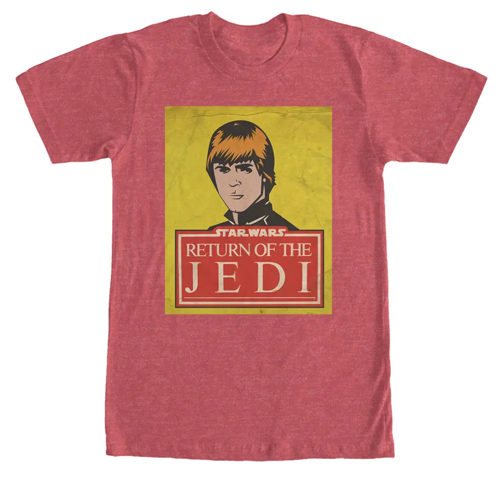 Men's Star Wars Luke Skywalker Trading Card T-Shirt, Stylish, Shortsleeve