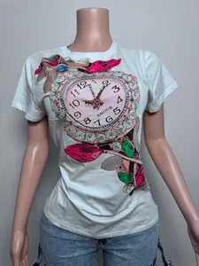 K0025 Timeless Amour Graphic Tee with rhinestones