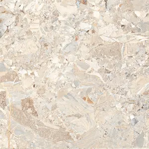 My Luxury Flooring MK GLOSSY Quantic Crema Porcelain Tiles - 24 x 48 Inch Warm Beige Marble Look - Glossy Finish Wall & Floor Use | 15.5 Sq-ft per box | Pallet of 10 Boxes (155 sq-ft)