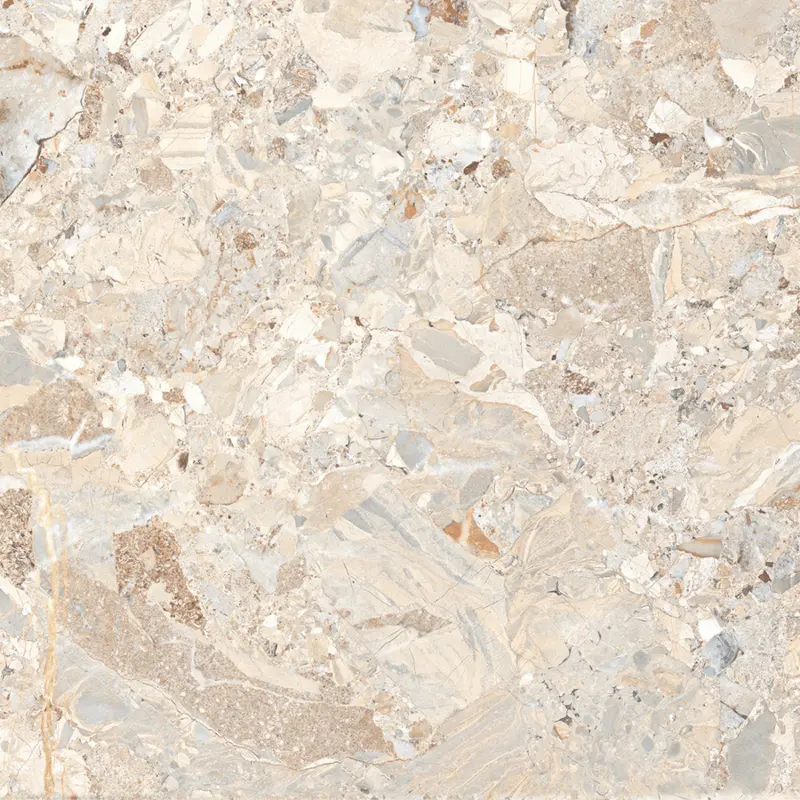 My Luxury Flooring MK GLOSSY Quantic Crema Porcelain Tiles - 24 x 48 Inch Warm Beige Marble Look - Glossy Finish Wall & Floor Use | 15.5 Sq-ft per box | Pallet of 10 Boxes (155 sq-ft)