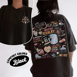 Heated Rivalry Romance Shirt Comfort Colors, Hollanov Couple Romance Book Tshirt, Hockey Rivals Couple Shirts, Movie Book Fans Gift