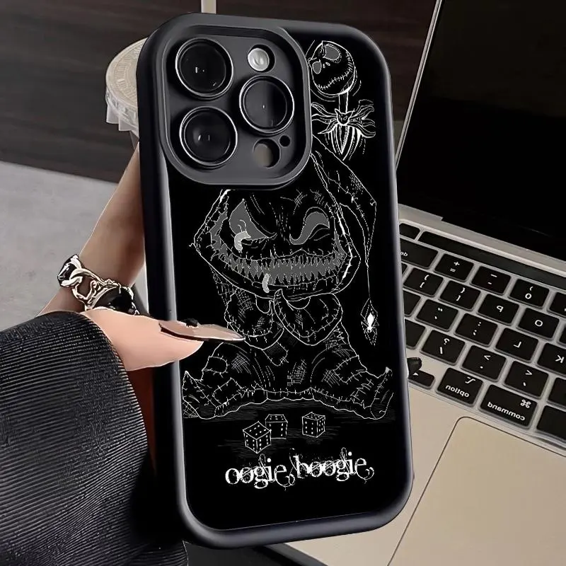 Oogie Boogie Sketch Case for iPhone 17 Pro Max 16 Pro 15 Plus 14 13 12 11 Air Soft Silicone Protective Cover Advanced Fashion Anti - Scratch Shockproof Gift