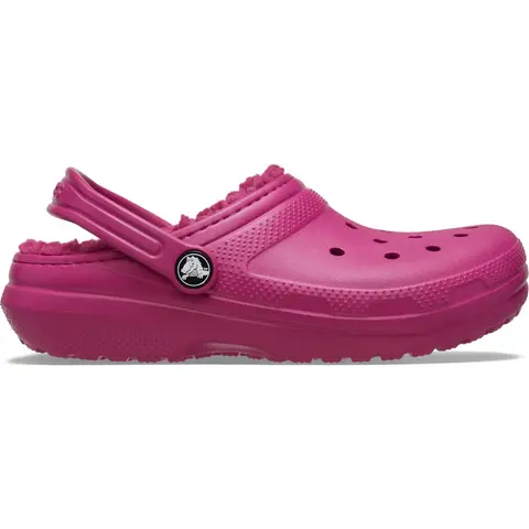 Crocs Kids' Classic Lined Fuzzy Warm Soft Cushioned Clogs - Cozy House Slippers for Kids, Fuzzy Warm Slippers, Soft Cushioned Slippers