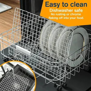 2PCS Cooling Racks for Cooking and Baking, 10" x 15" Heavy Duty Stainless Steel Wire Rack, Oven & Dishwasher Safe, Silver Baking Grilling Roasting Rack Perfectly Fits Jelly Roll Sheet Pan