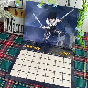Attack On Titan Wall Calendar 2026, Anime Wall Calendar, Anime Gift, Christmas Gifr