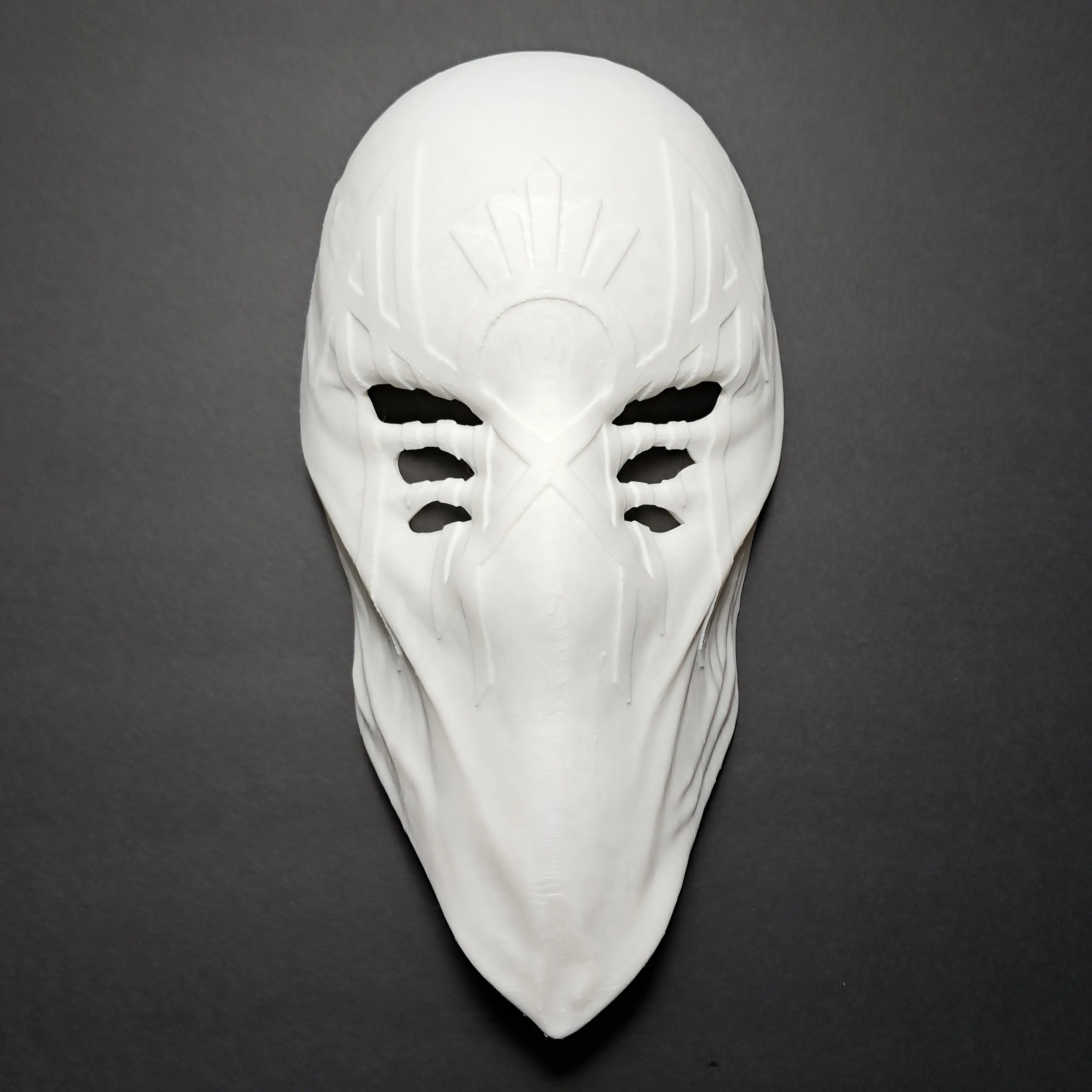 Adult 3D Printed Spawn-Inspired Fan Art Long Mask - Unique Design, Lightweight Halloween Mask, Party Prop & Accessory for Halloween, Wedding Festivities ©2024, Party Props