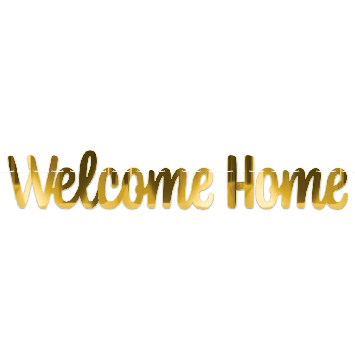 Beistle 56435 6 x 4 ft. Foil Welcome Home Streamer - Pack of 12