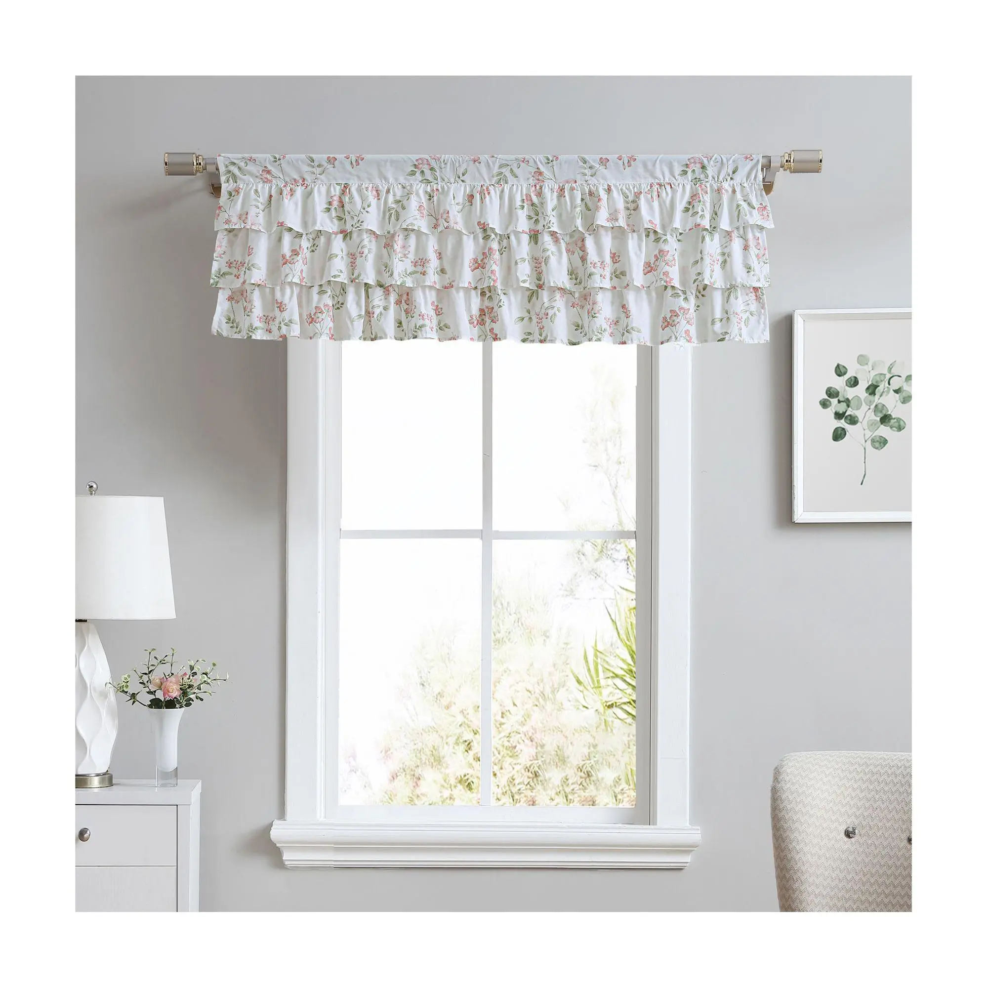 Laura Ashley Fawna 50X18 Floral Window Valance