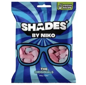 Original Shades by Niko –  Sweet Sour Chewy Candy Mix, Tropical, The originals, Straight Up Strawberry Imported from UK