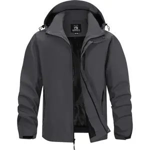 WENRONSTA Men's Lightweight Rain Jacket Waterproof Windbreaker Hooded Raincoat Shell Jacket Outdoor Hiking Fishing Travel
