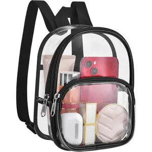 Clear Mini Backpack Stadium Approved for Girls, for Concert, Festival, Sport Events&Daily Us