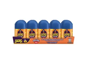 Sweet Lucas Polvos Mango Mexican Powder Candy (10 Count) Candy Snack Tangy Sour Bonbon Mangga, Dulces Mexicanos