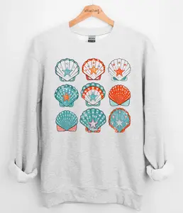 Patriotic Shells Graphic Top
