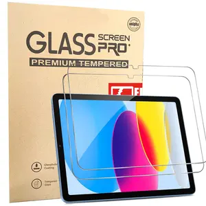 iPad 11th/10th Gen.(A16 2025/2022,11/10.9 inch)9H Tempered Glass Screen Protector with Easy-Install[12FT Grade Shatterproof]Apple Pencil Compatible,HD Clarity,Scratch Resistant, Tablet Protector, iPad Tablet Accessories, 2-Pack