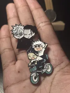 Young Geto and Gojo Jujustu Kaisen Enamel Pins - Collectible Anime Character Pin for Fans, Durable Enamel Material, Perfect for Jackets and Bags shoulder brooch
