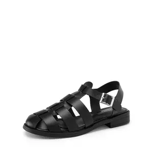 Dream Pairs Women's Gladiator Woven Fisherman Flat Sandals