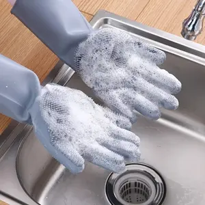 Dishwashing, Fruit or Vegetable Cleaning Silicone Rubber Gloves