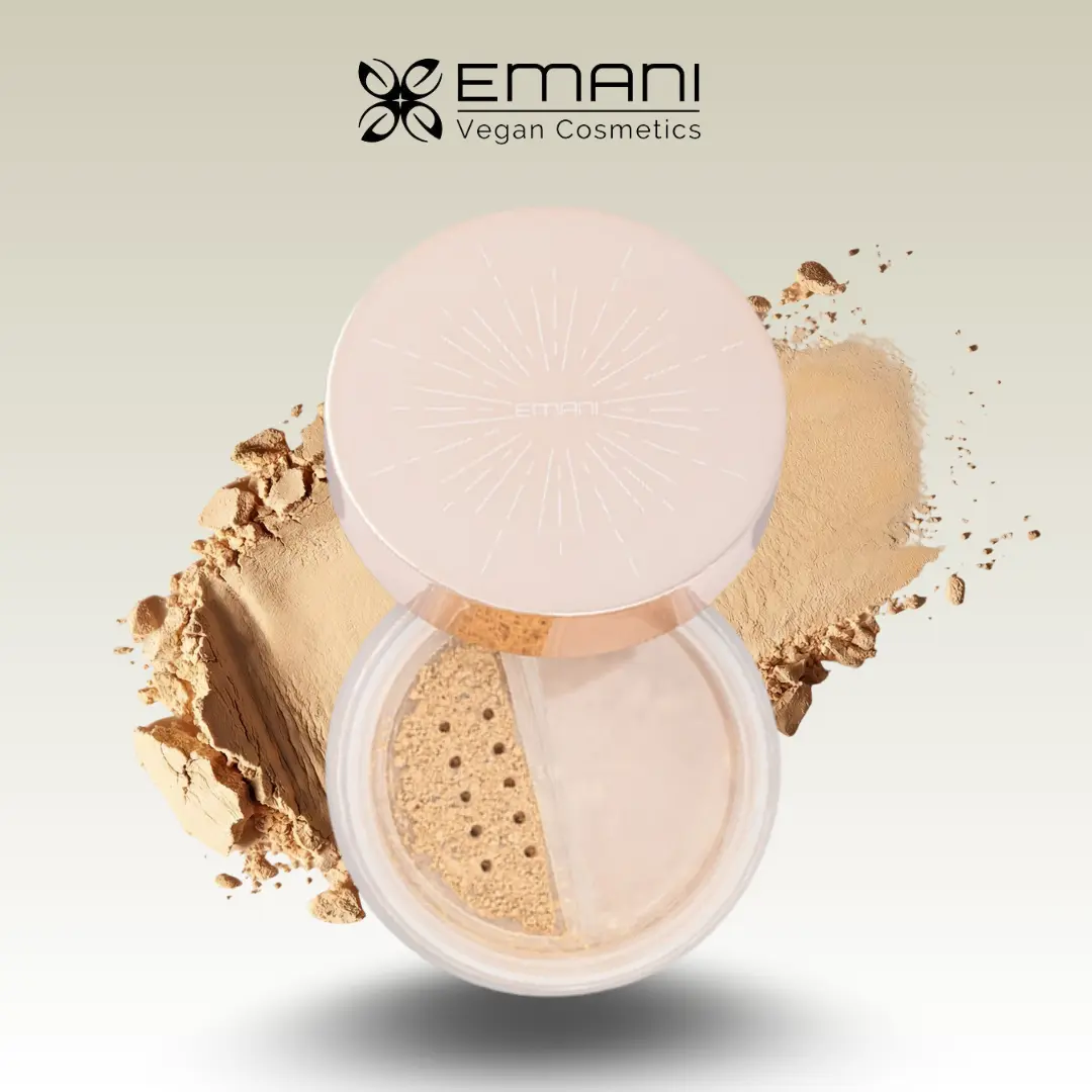 [Emani] Perfecting Crushed Foundation for Smooth, Balanced Skin | Lightweight Mineral Coverage, Vegan Formula Radiant Glow Finish Flawless