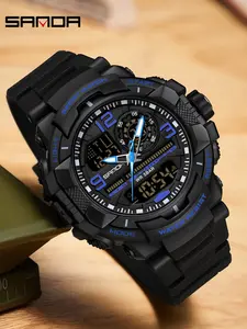 Trendy Teenager-Elektronik-Uhr, Outdoor-Wasserdichtes Fashion Design For Men, Multifunctional Wristwatch With Digital Display, Modern Waterproof Watch, Sporty Waterproof Watch, Electronic Watch