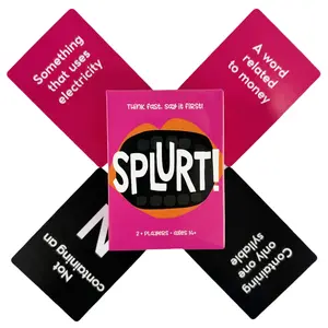 Quick Thinking Card Game, Fun Multiplayer Table Game, Family and friend gathering fun card game for festivals, Easter, Valentine's Day, Thanksgiving, and Christmas gifts