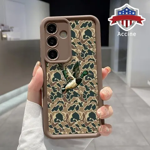 TPU Phone Case  Compatible with Samsung Galaxy S26 S23 Ultra S24 Plus S25 S22 Camo Wildlife Pattern Anti-Scratch Shockproof Soft Silicone Protective Cover Smartphone Casing, Handheld, Cellphone, Accessories, Slim Fit