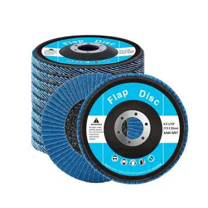 Flap Discs 60 Grit, 4-1/2" x 7/8" Flap Discs for Angle Grinder, Type 29 Zirconia Flap Sanding Disc, Bevel Type Abrasive Grinding Wheels for Deburring, Rust Removal, Sanding, Finishing (10 Pack)