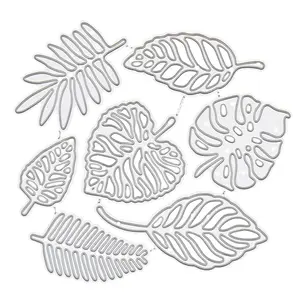 Leaf Shaped Metal Cutting Die for Scrapbooking, Card Making Tools for Crafts, Durable Materials with Heart, Flower, and Leaf Patterns, Scrapbook Page