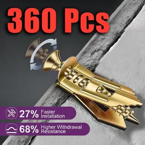 120/240/360 PCS Premium Self‑Drilling Drywall Anchors & Screws, 66LB Heavy Load Support, Pre‑Drill Not Needed for Residential Wall Hanging