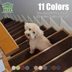 Non-Slip Carpet Mat 22cm X 70cm, Anti-Skid Stair Pad Indoor Rug, Suitable for Elderly & Pets, Reusable Adhesive Decorative Strip