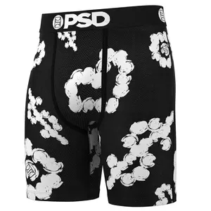 PSD Mens Cloud Drops Boxer Brief - Standard Length 7 Inch Inseam, Soft and Breathable Poly Blend Fabric
