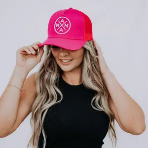 Mama X™ Premium Canvas Trucker Hat - Hot Pink