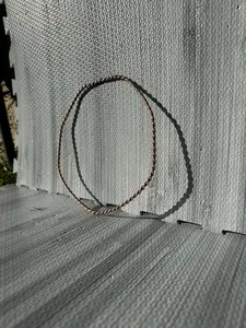 Large Copper Tensor Ring Necklace with Lost Cubit Design for Spiritual Well-being Healing Properties and Energy Balance