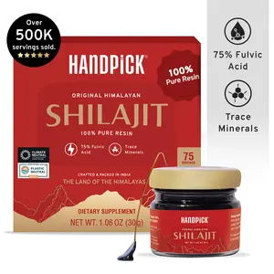 HANDPICK Pure Himalayan Shilajit Resin (75 Servings) | Himalayan Superfood | Lab-Tested for Purity | Helps Build Energy Levels | Dietary Supplement
