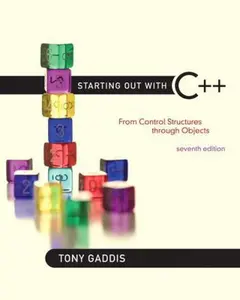 USED Book - Starting Out With C++: From Control Structures Through Objects by Tony Gaddis (Paperback) - english